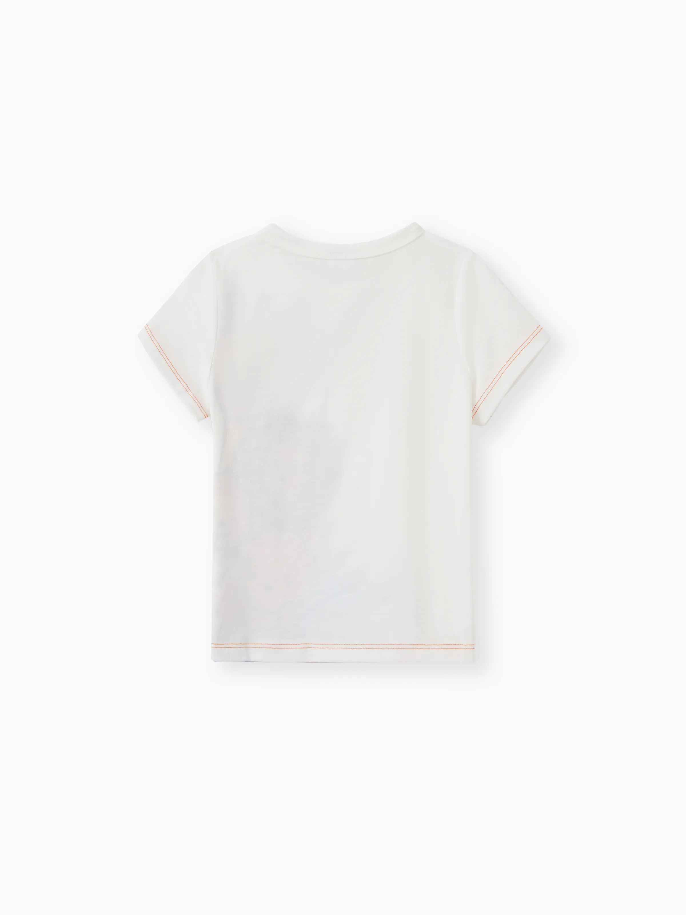 Toddler Boy Animal Giraffe Print Short-sleeve Tee White - Image 2